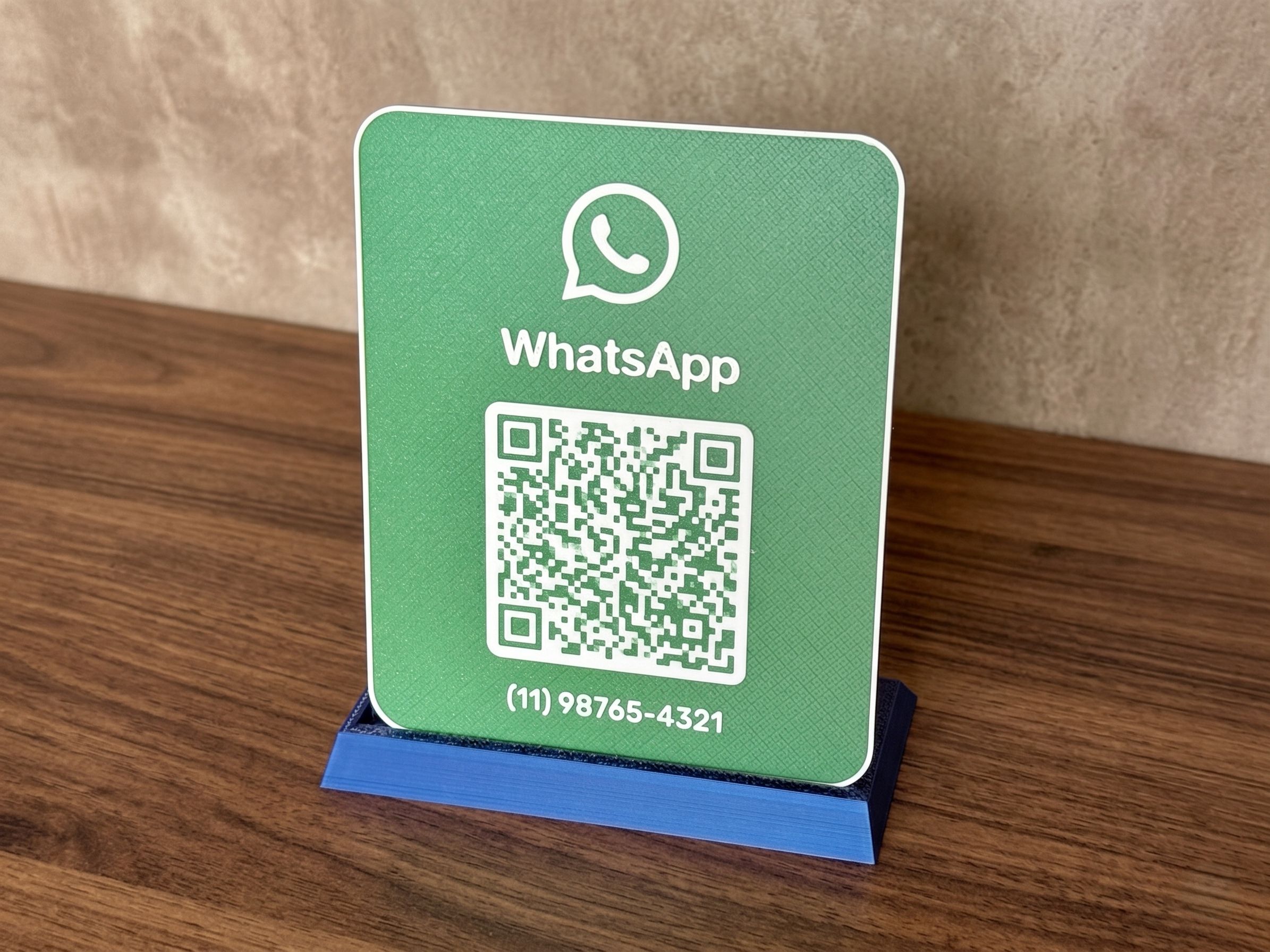 Placa de QRCode WhatsApp