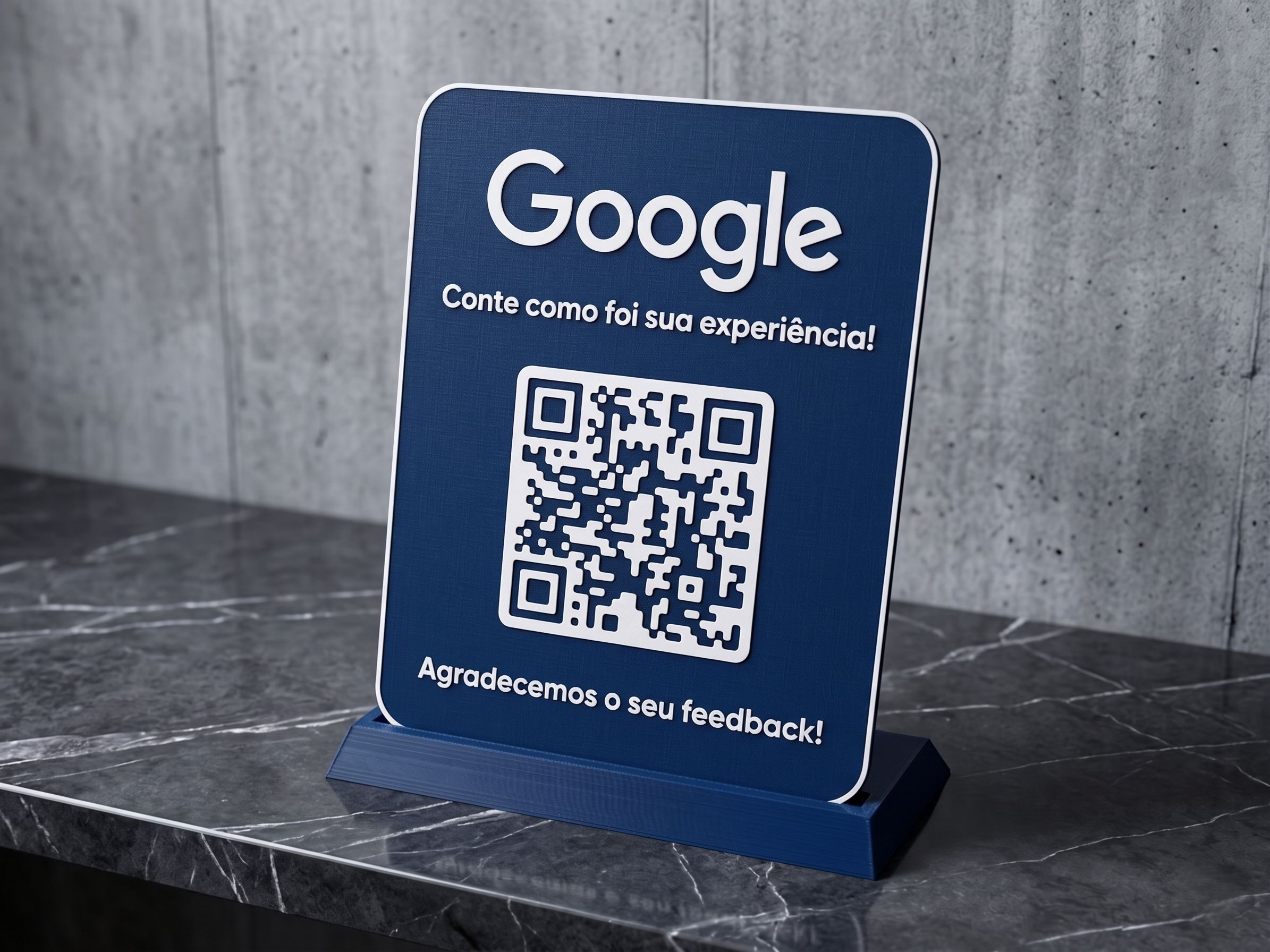 Placa de QRCode Google Review